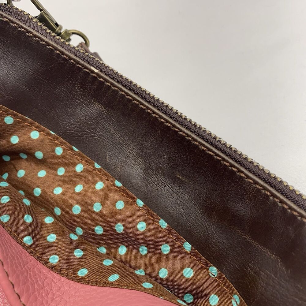 CHALA BUTTERFLY MINI CROSSBODY Strap Clutch Purse Teal Dot Pink Brown Spring Bag - Picture 14 of 14